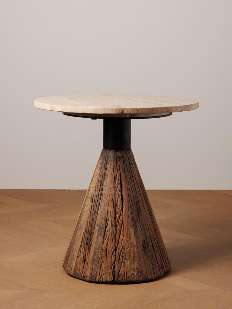 Side table beige marble Alba - 3