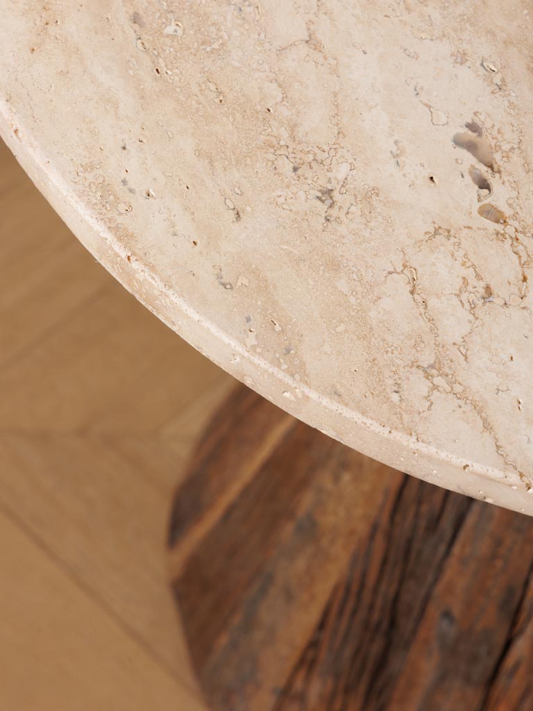 Side table beige marble Alba - 4