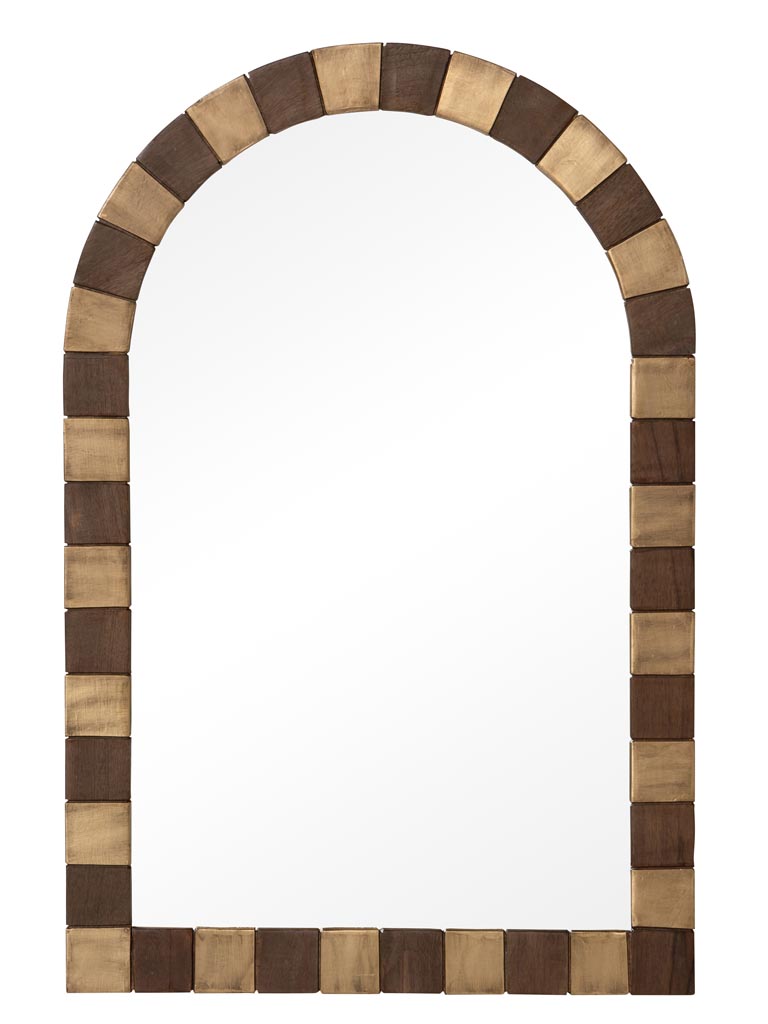 Miroir Arche feuilles de laiton - 2