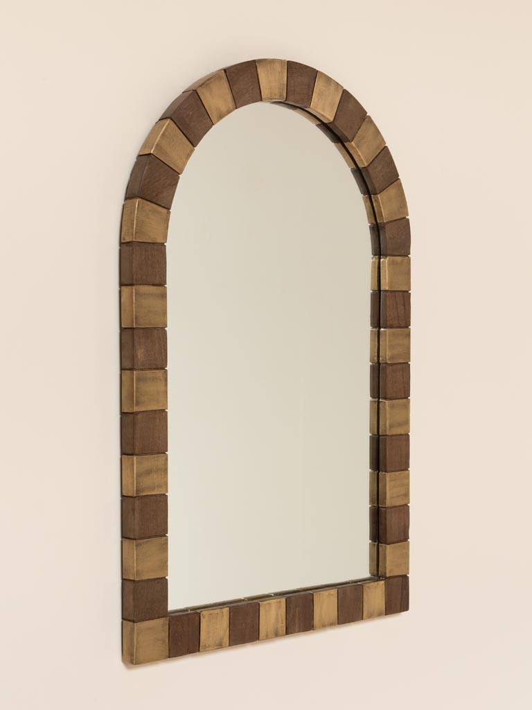 Miroir Arche feuilles de laiton - 3