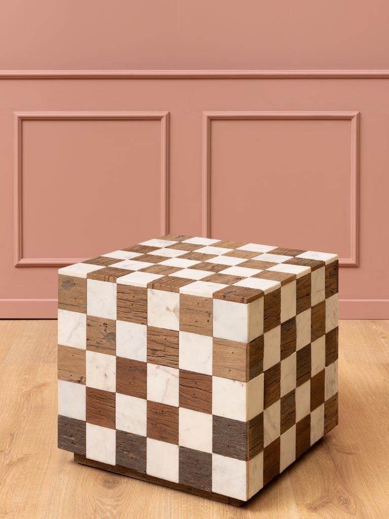 Side table white marble Kadrie - 1