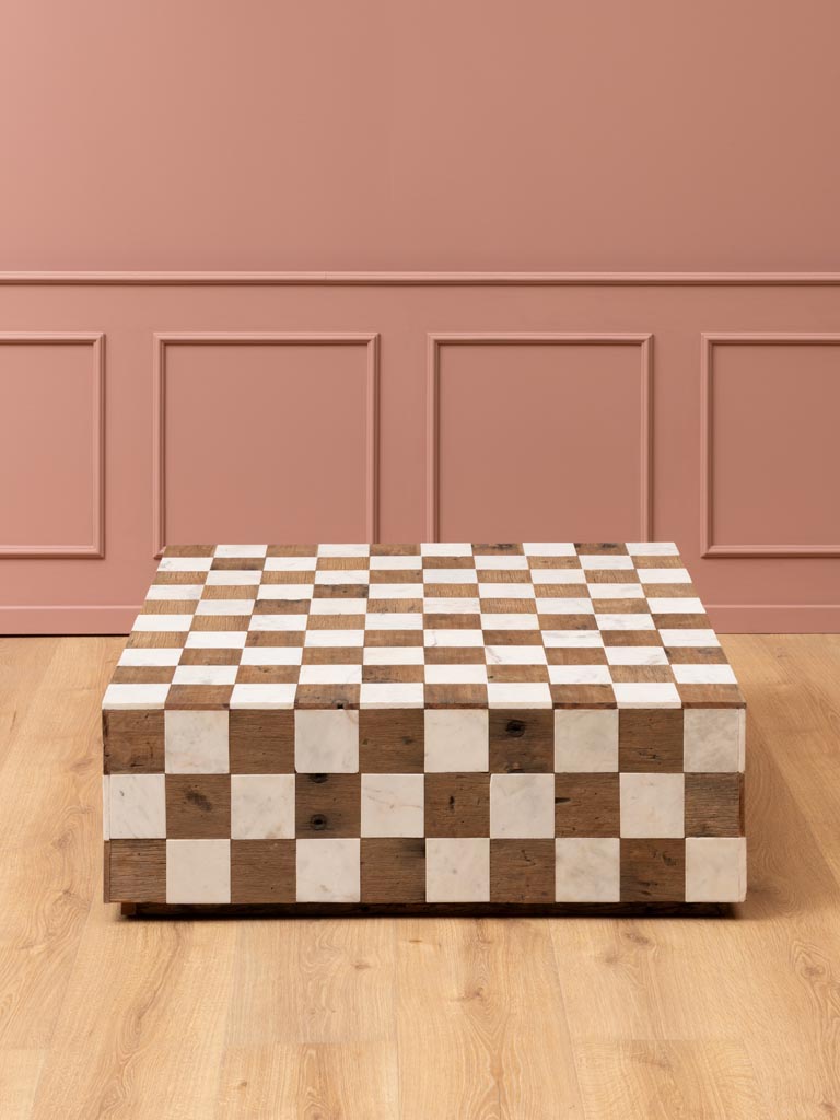 Coffee table white marble Kadrie - 3