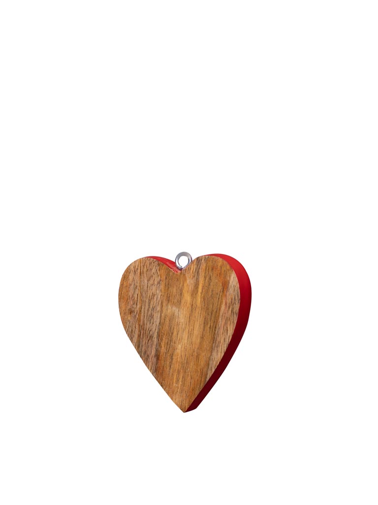 Hanging wooden heart 8cm - 2