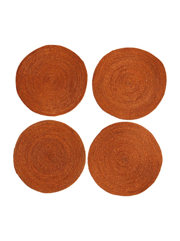 S/4 ethnic placemats terracotta - 2