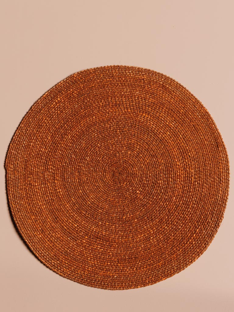 S/4 sets de table ethnique terracotta - 5