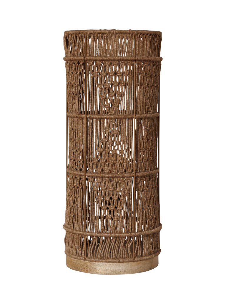 Woven jute table lamp Persia - 2
