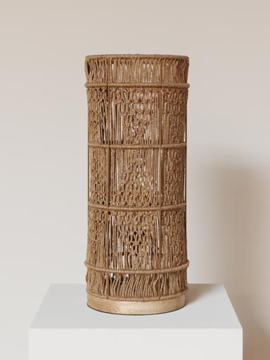 Lampe jute tressée Persia