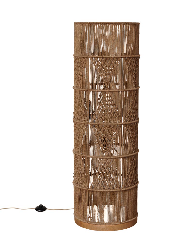 Woven jute floor lamp Persia - 2