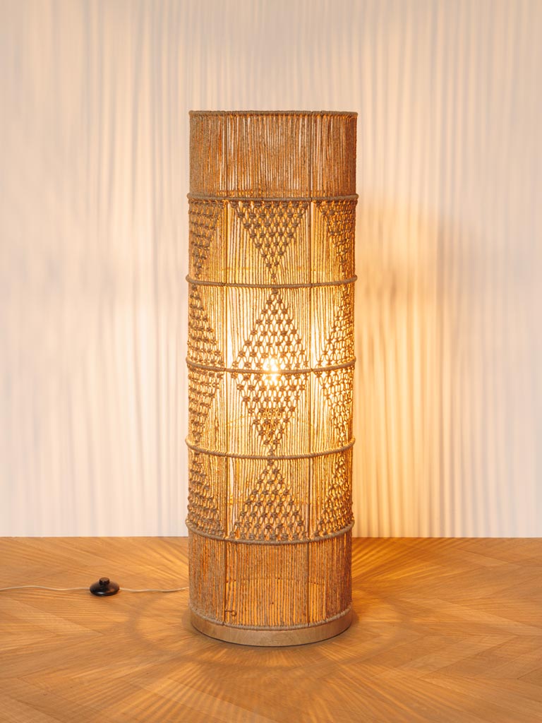 Woven jute floor lamp Persia - 3