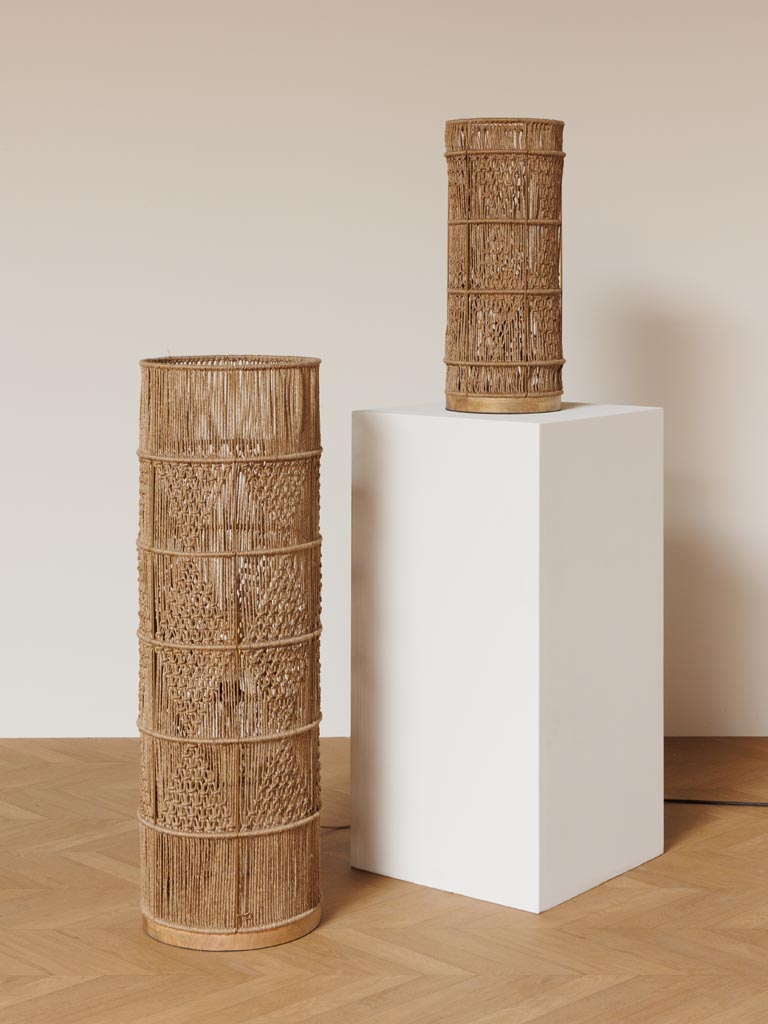 Woven jute floor lamp Persia - 4