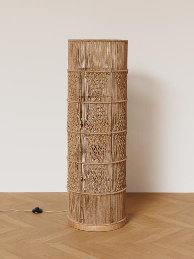 Woven jute floor lamp Persia
