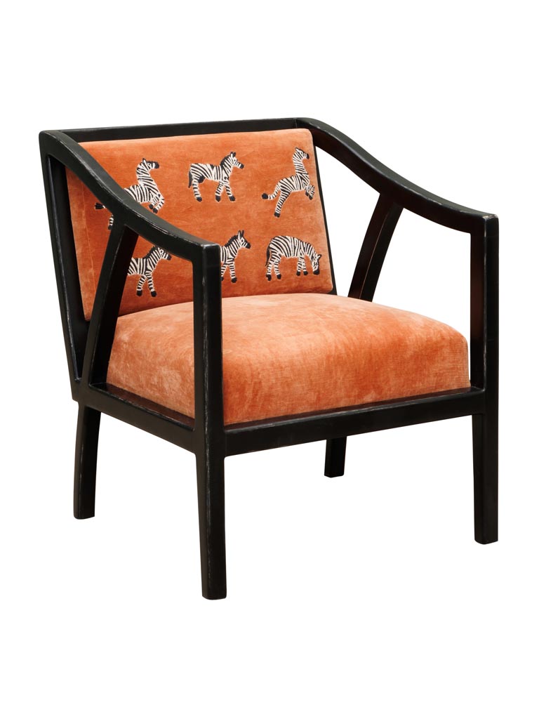 Embroidered armchair Safran - 3