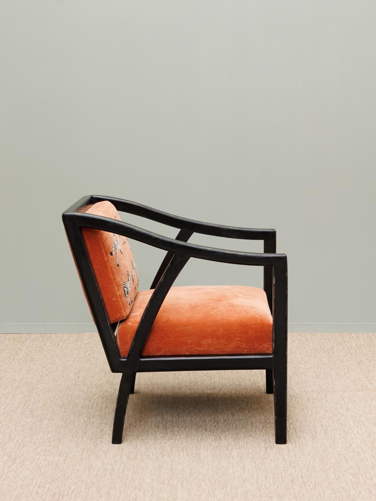 Embroidered armchair Safran - 6