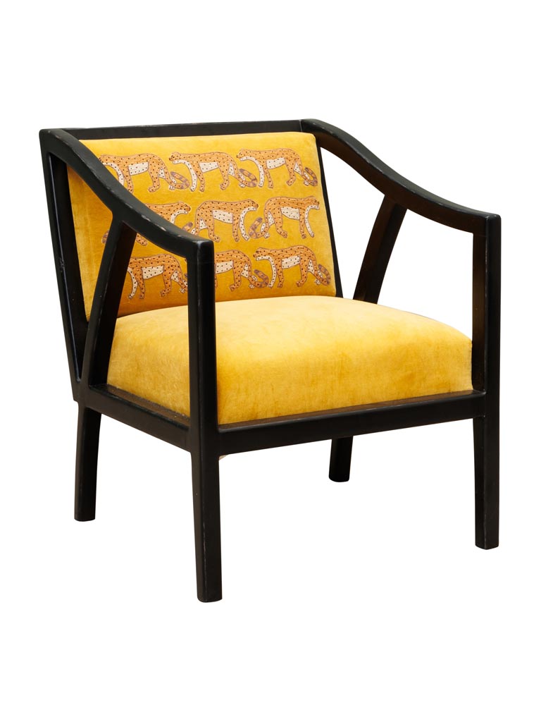 Embroidered armchair Curcuma - 2