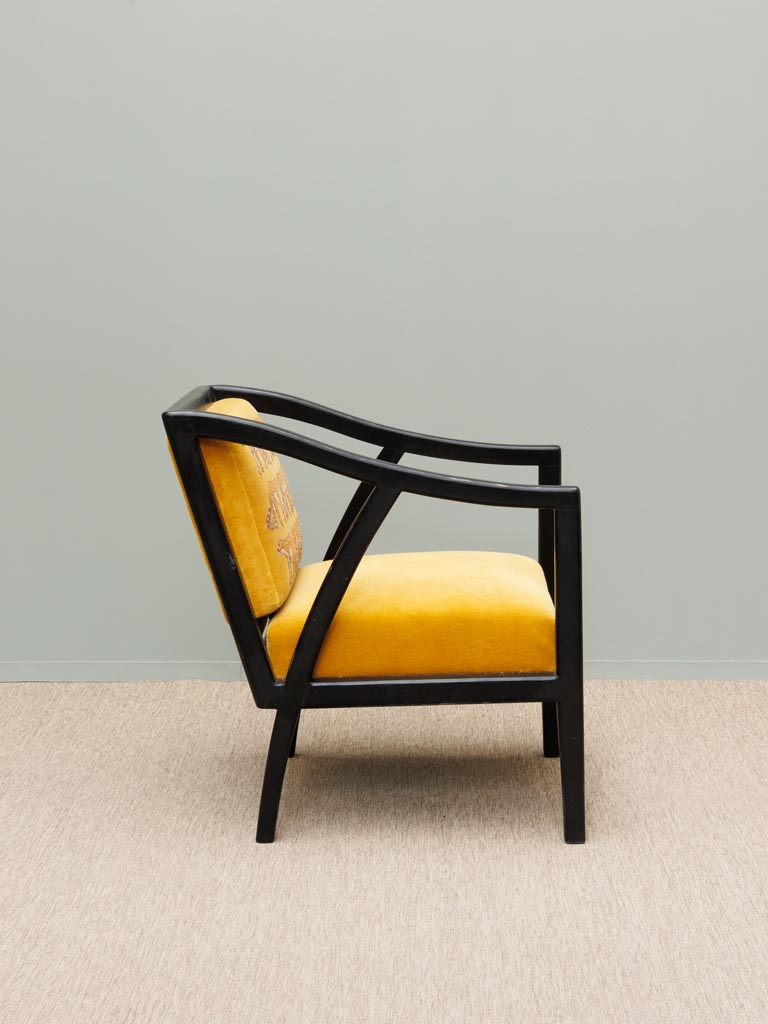 Embroidered armchair Curcuma - 5