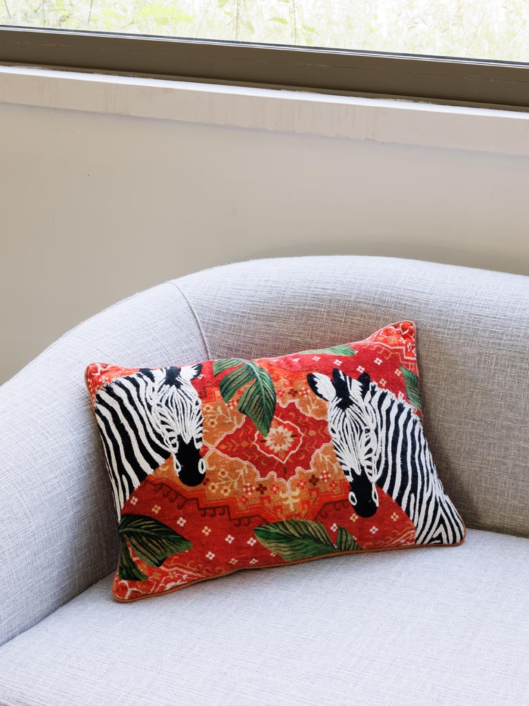 Cushion Zebra Terra di Sienna - 1