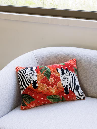 Cushion Zebra Terra di Sienna