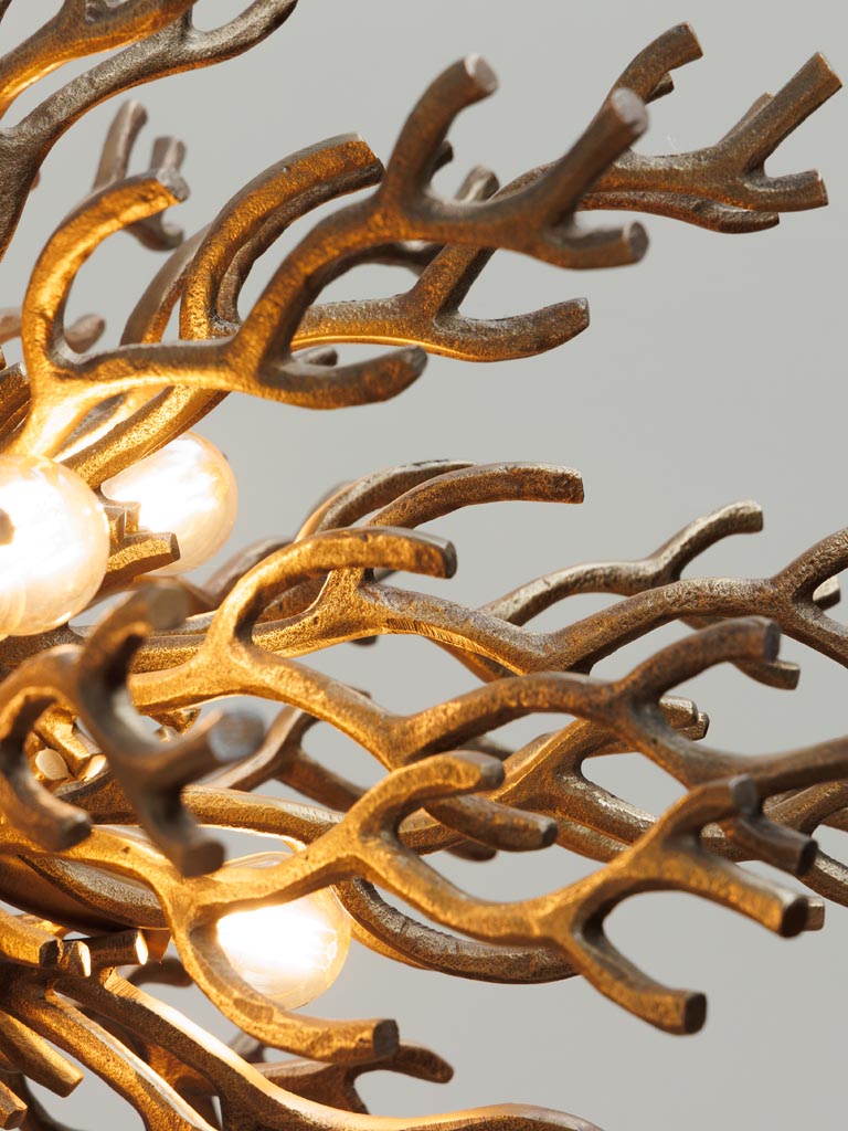 Hanging lamp antique gold Coralia - 4