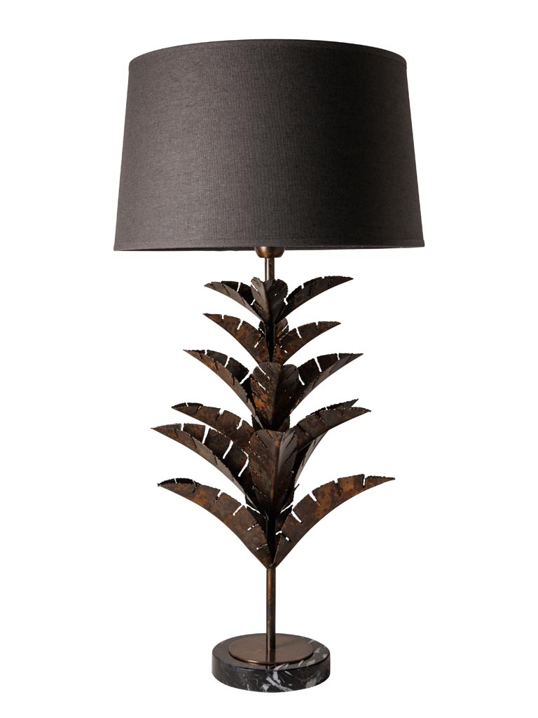 Table lamp with black marble base Hostoa - 2