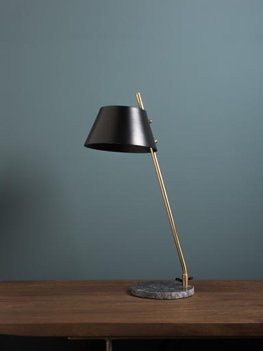 Desk lamp Deviate  black marble base