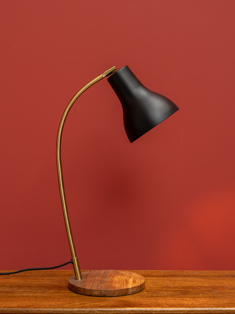 Desk Lamp Invanka wooden base - 3