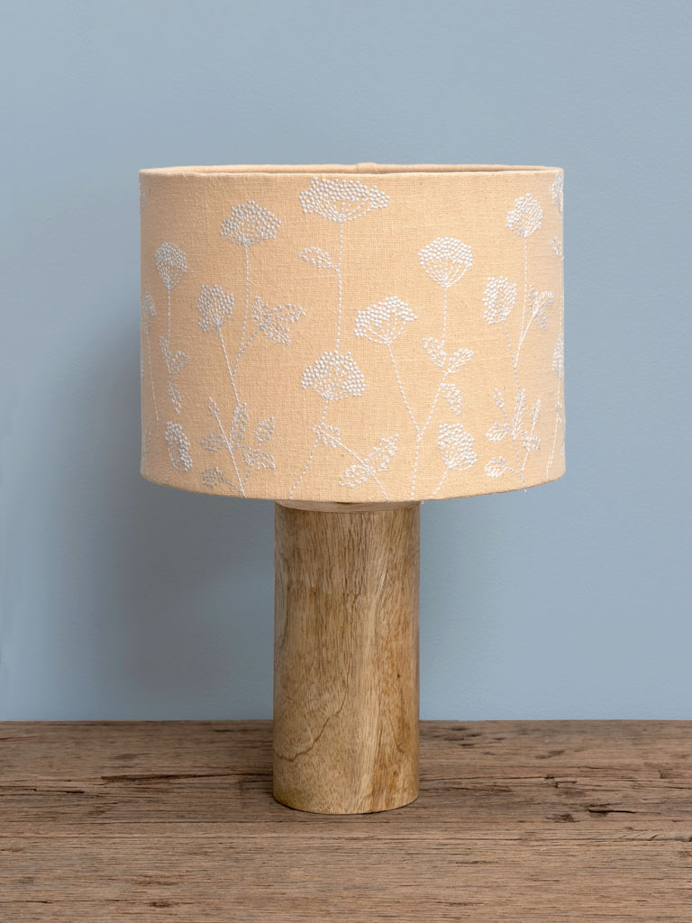 Table lamp Manon embroidered flowers - 1