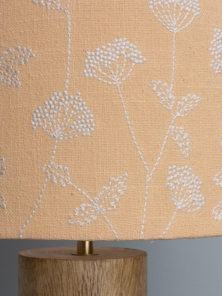 Table lamp Manon embroidered flowers - 3