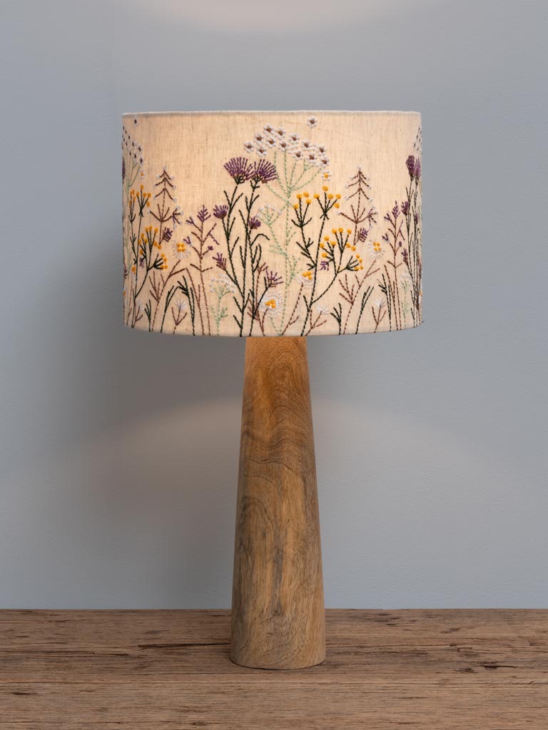 Table lamp Wildflower embroidered flowers - 3
