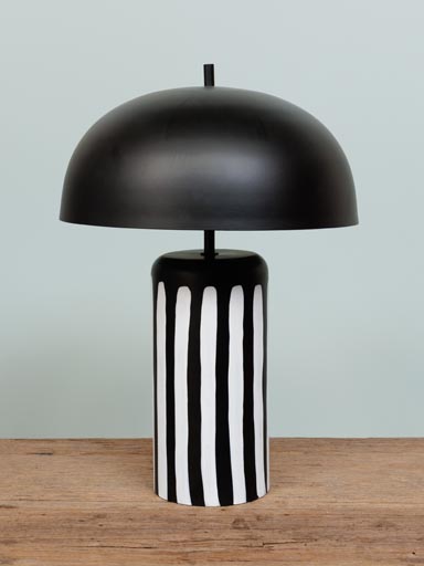 Taple lamp White Stripes