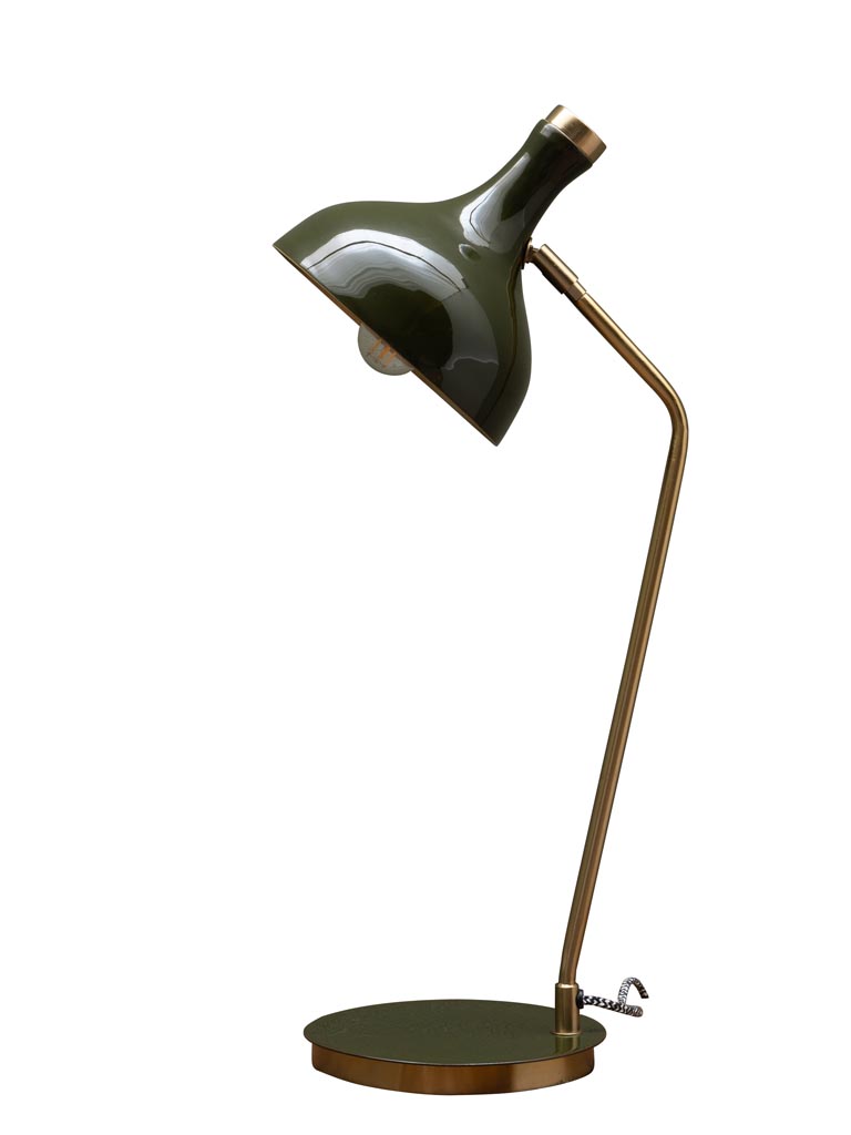 Lampe de bureau verte et dorée Olive - 2