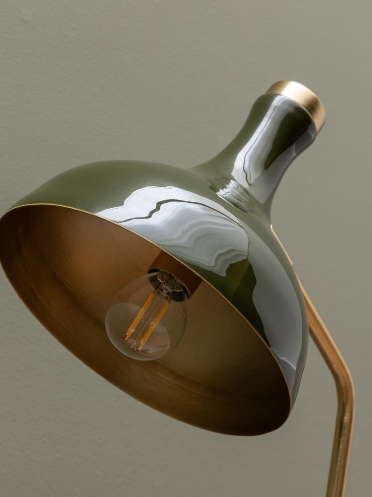 Lampe de bureau verte et dorée Olive - 4
