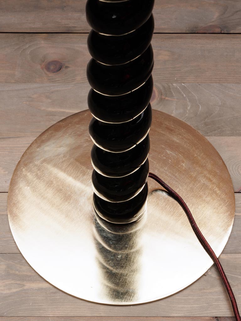 Black floor lamp Swirl - 4