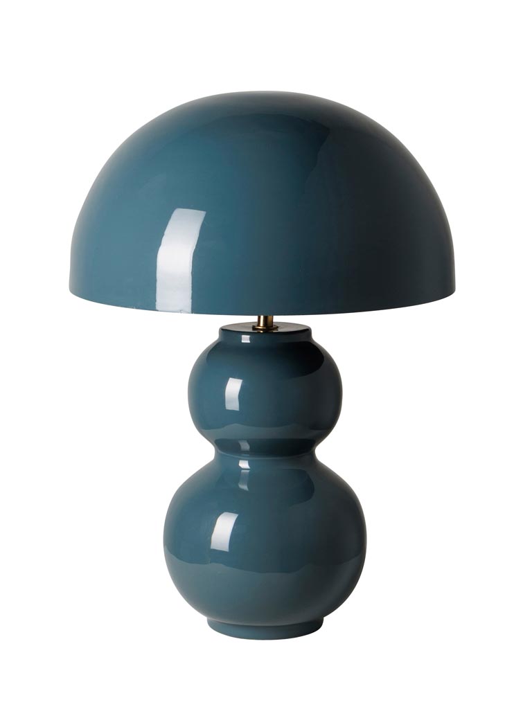 Lacquered blue table lamp Bulb - 2