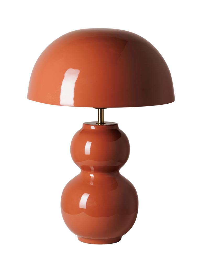 Lacquered persian red table lamp Bulb - 2