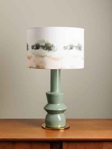 Lampe à poser laquée Paysage