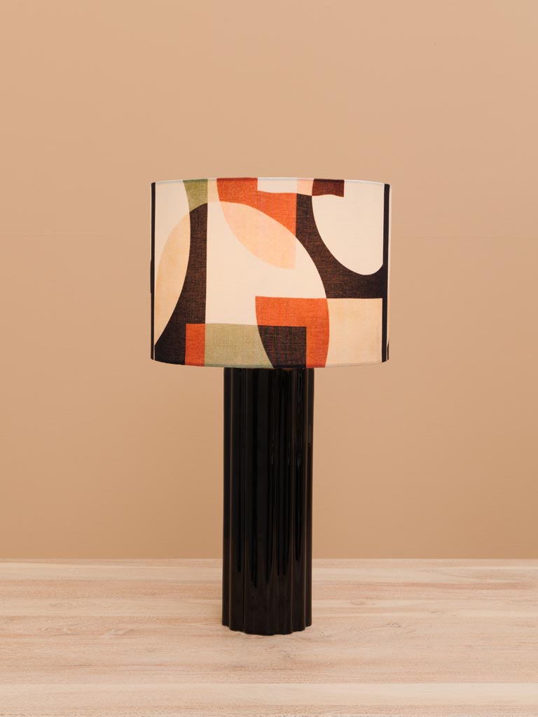 Black lacquered table lamp Illustra - 4
