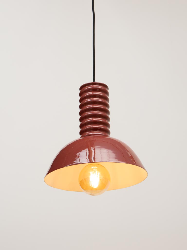 Burgundy hanging lamp Spirale - 5