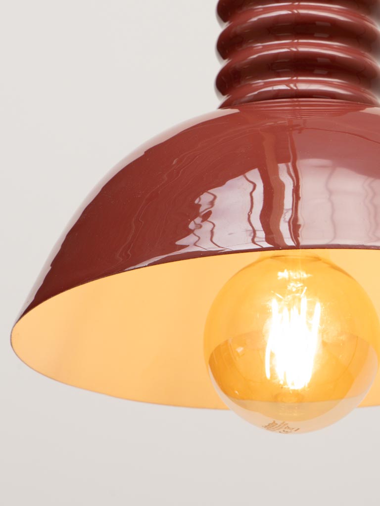 Burgundy hanging lamp Spirale - 4