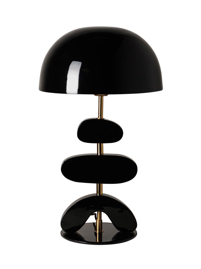 Laquered black table lamp Livello - 2