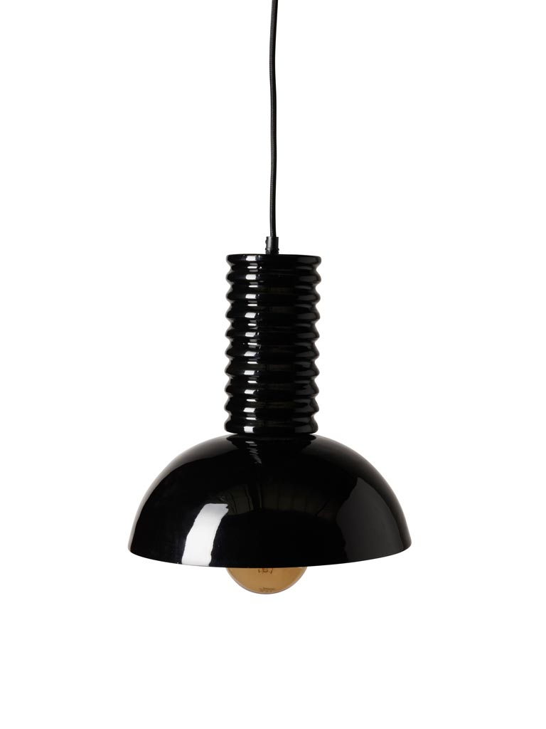 Black hanging lamp Spirale - 2