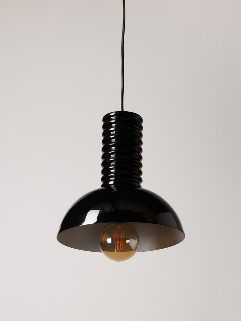 Black hanging lamp Spirale - 3