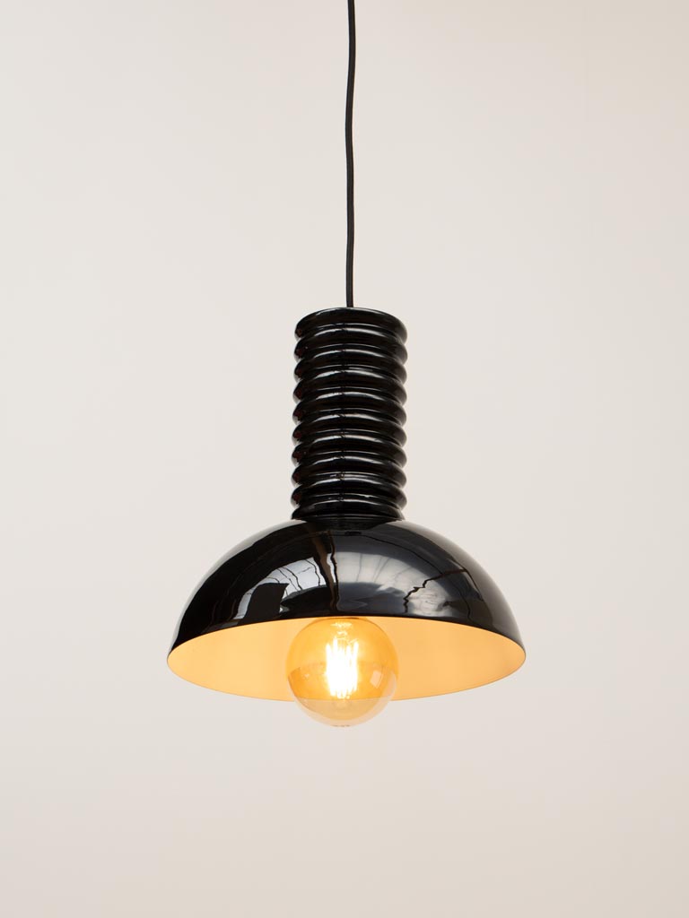 Black hanging lamp Spirale - 5