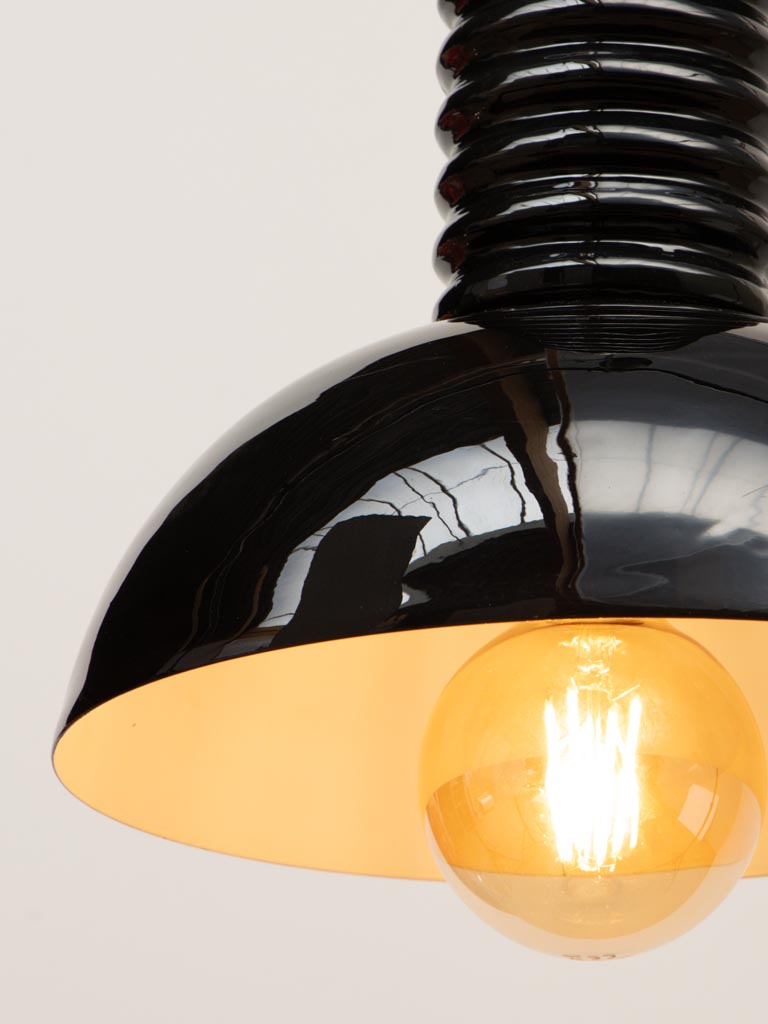 Black hanging lamp Spirale - 4