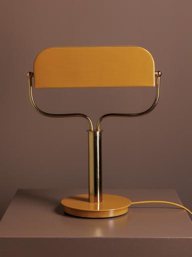 Lampe de bureau ocre library