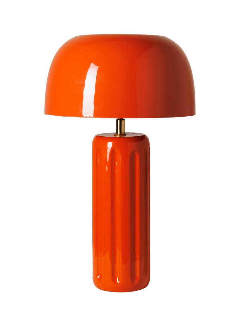 Red lacquered table lamp Linda - 2