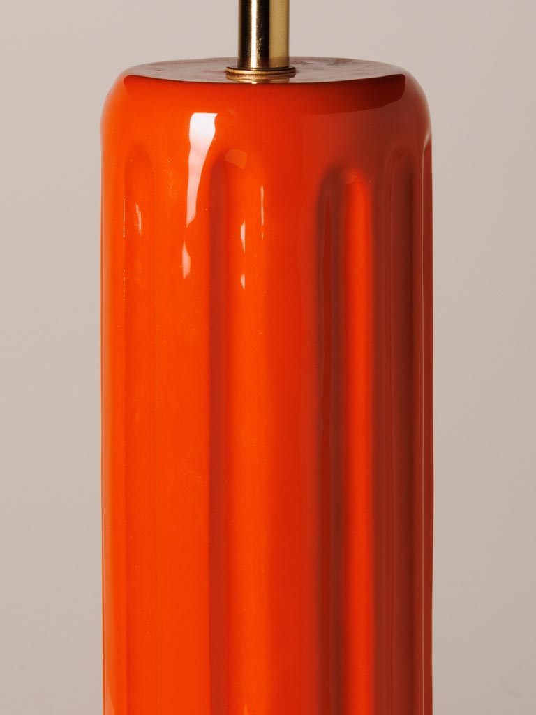 Red lacquered table lamp Linda - 3