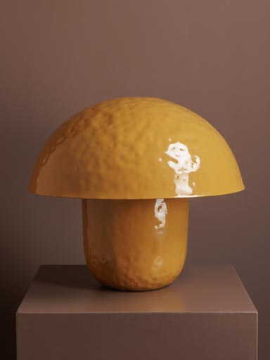 Lampe champignon ocre Bossué