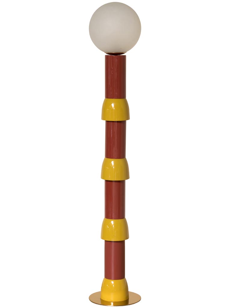 Yellow and red floor lamp Absolue - 2