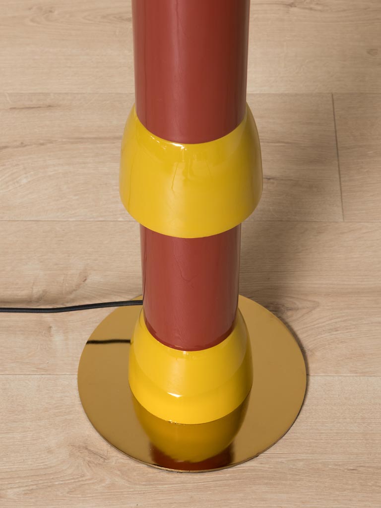 Yellow and red floor lamp Absolue - 5