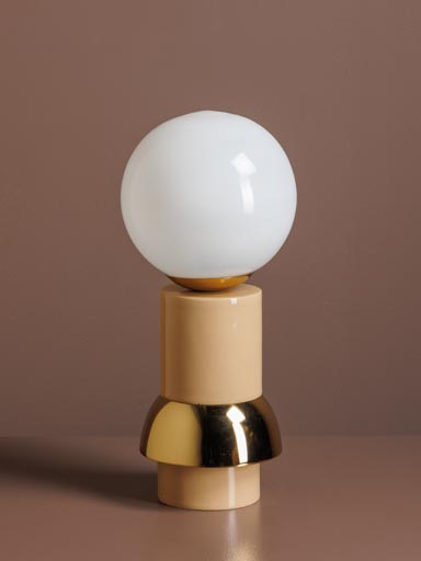 Beige & gold lamp Libia
